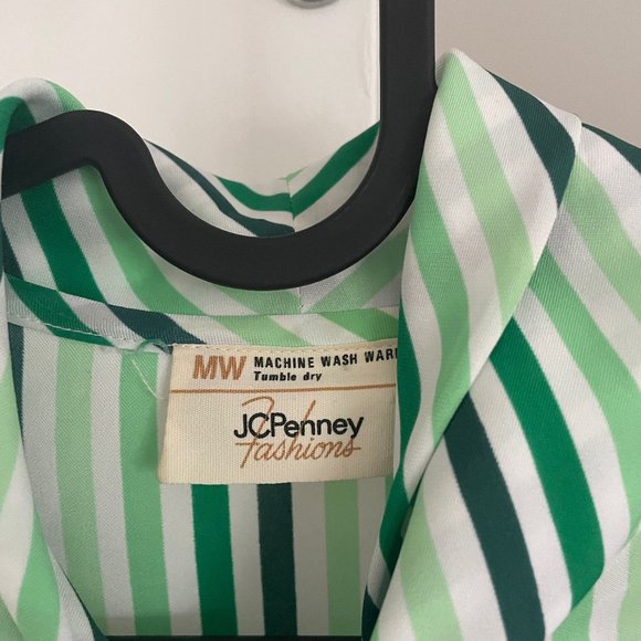 JCPenney green striped shirt, size XS-S (US 2-4) - Picture 6 of 9